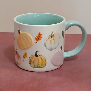 Bluebird and Willow #2407 "Pumpkins & Gourds" Deco. Stoneware Mug-England